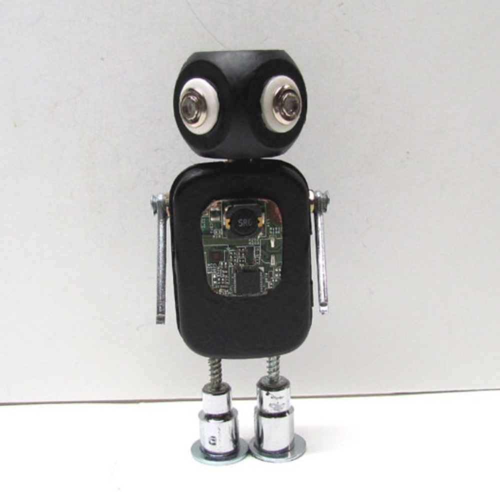 Found Objects Robot Sculpture / Assemblage Robot - image 1